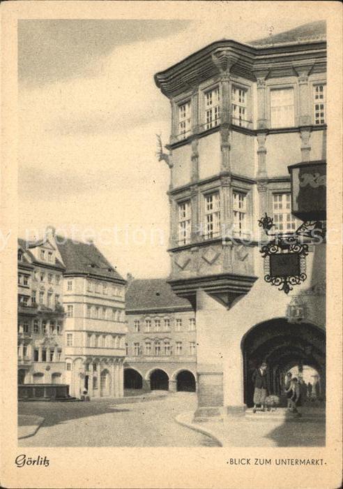 Goerlitz Sachsen Blick zum Untermarkt