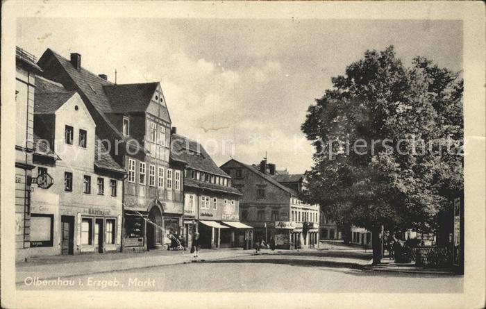Olbernhau Erzgebirge Marktplatz