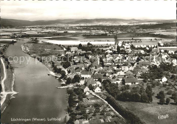 Luechtringen Fliegeraufnahme mit Weser