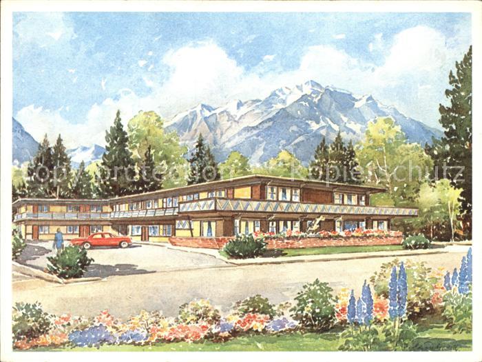 Banff Canada Gammon Hotel Kuenstlerkarte