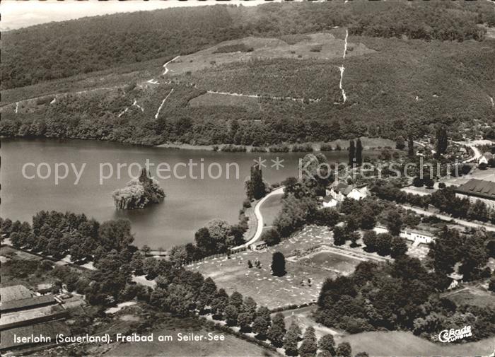 Iserlohn Fliegeraufnahme Freibad am Seiler See