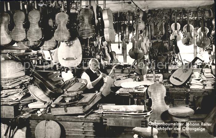 Mittenwald Karwendel Tirol Geigenbaumeister Johann Reiter Schoepfer der Oktavgei