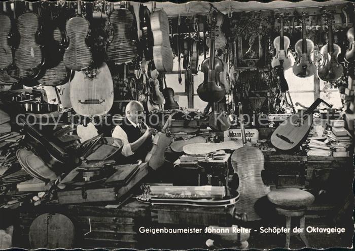 Mittenwald Bayern Geigenbaumeister Johann Reiter Schoepfer der Oktavgeige