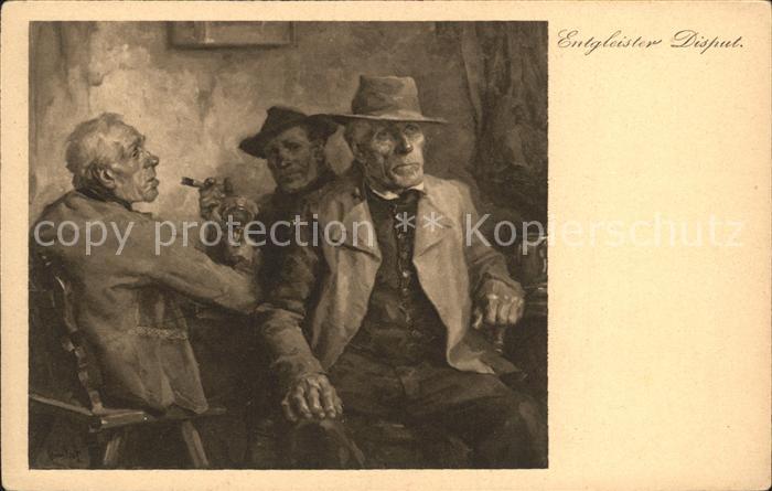 Kuenstlerkarte Entgleister Disput