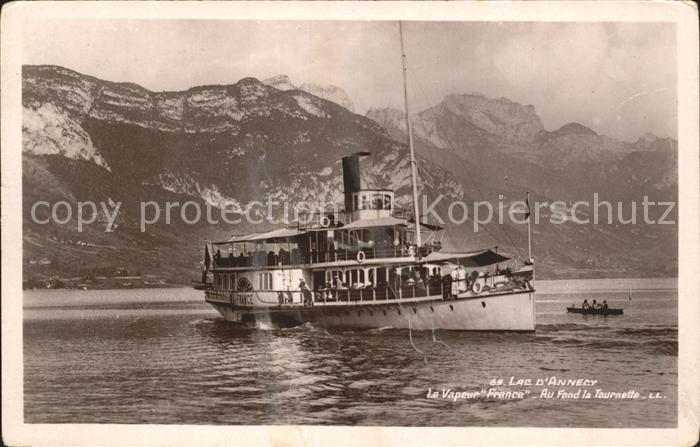Annecy Haute-Savoie Lac d_Annecy La Vapeur France Auf Fond