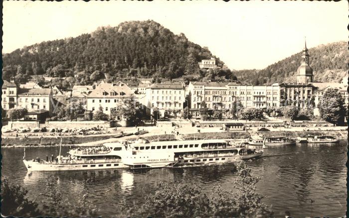 Bad Schandau mit Dampfer Friedrich Engels