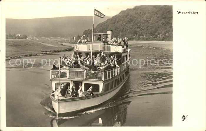 Hann. Muenden Oberweser Personendampfschiff