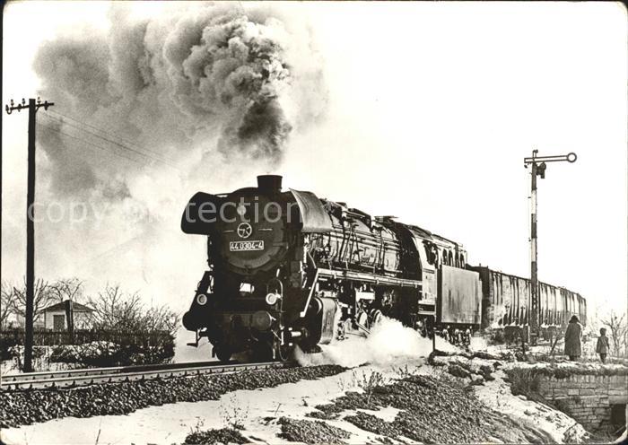Niederroeblingen Helme Dampflokomotive Baureihe 44 Gueterzug