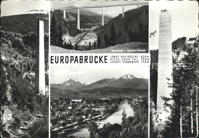 Innsbruck Europabruecke Brennerautobahn Teilansichten