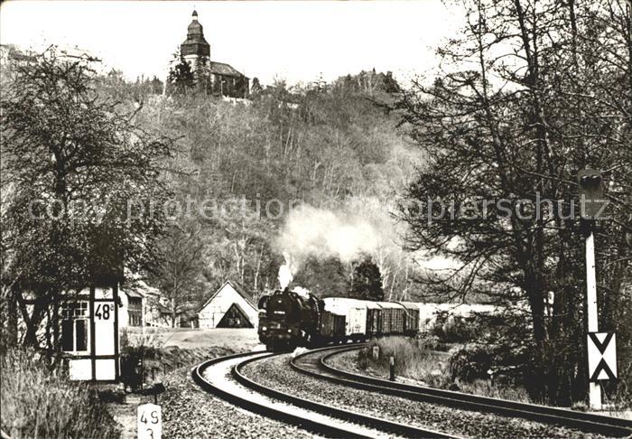 Orlamuende Dampflokomotive Baureihe 41 Reko mit Gueterzug
