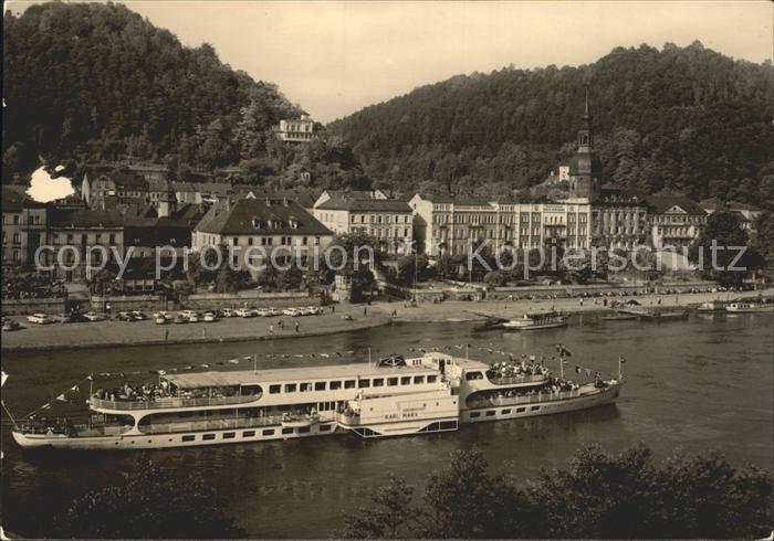 Bad Schandau mit Dampfer Karl Marx