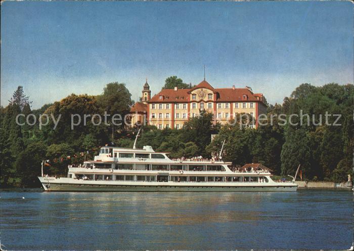 Motorschiffe Muenchen Insel Mainau Bodensee Deutschordensschloss