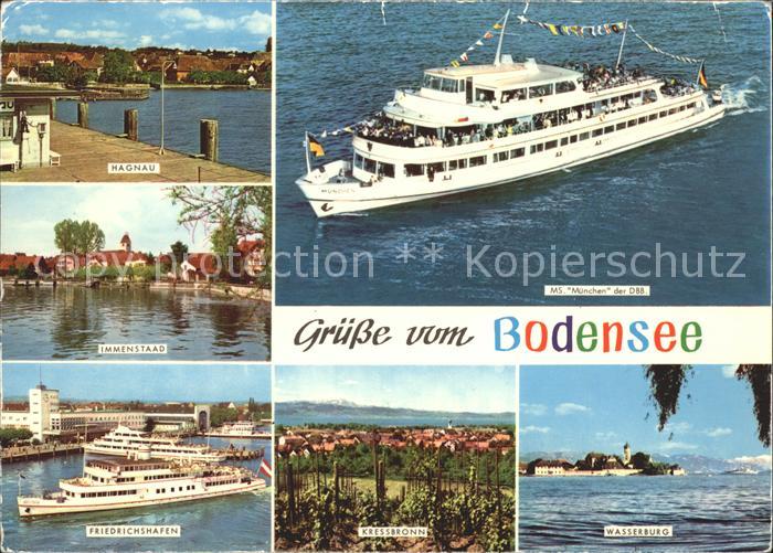 Motorschiffe MS Muenchen Bodensee Hagnau Immenstaad Kressbronn