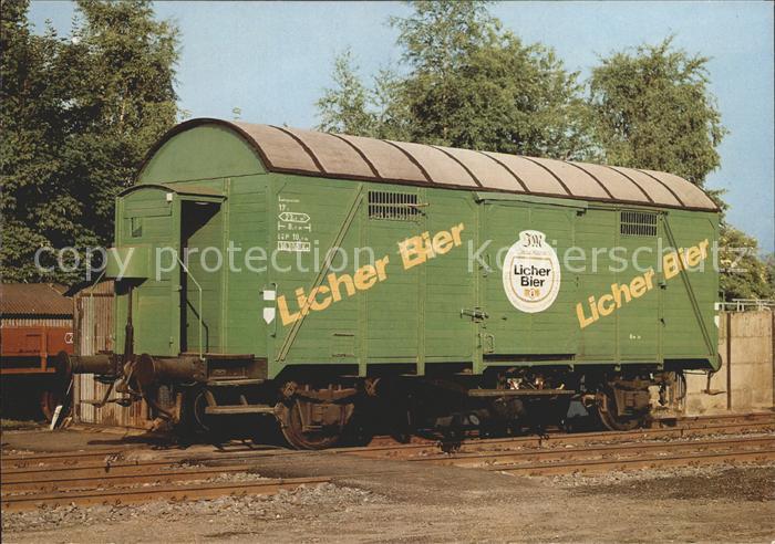 Eisenbahn Gueterwagen Gms 39 Licher-Bier-Wagen