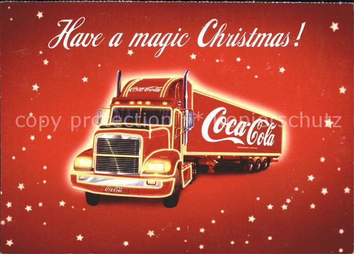 Getraenke Coca-Cola Truck Weihnachten Werbung