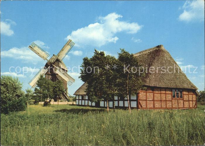 Windmuehle Molfsee Kiel Bockmuehle Haus Storm Freilichtmuseum