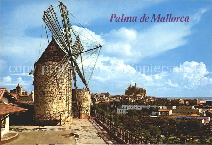 Windmuehle Palma de Mallorca Molino Catedral