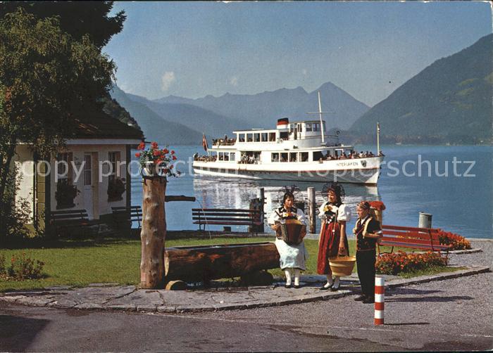 Motorschiffe MS Interlaken Iseltwald Brienzersee Trachten Bern