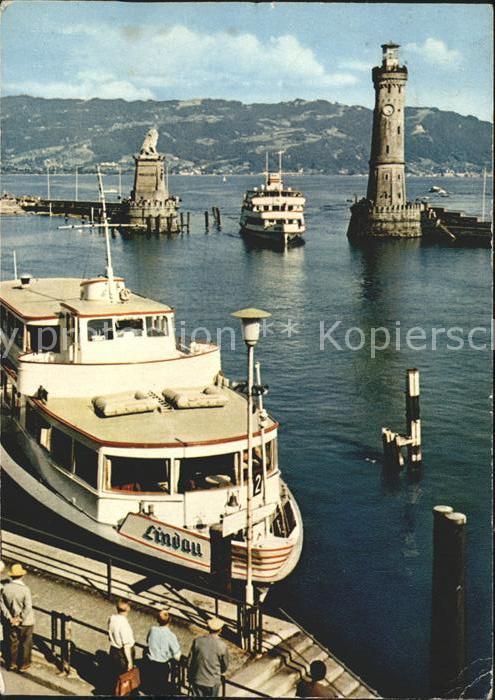 Motorschiffe Lindau Bodensee Hafen