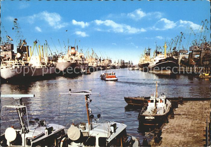 Schiffe Ships Navires Bremen ueberseehafen