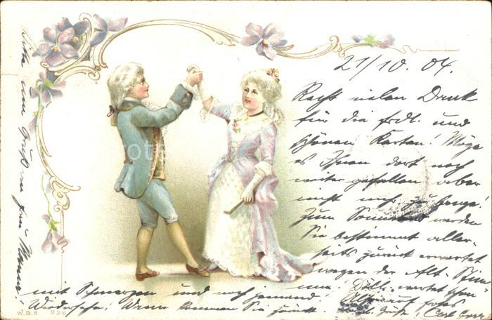 Tanz Taenzer Barock Litho