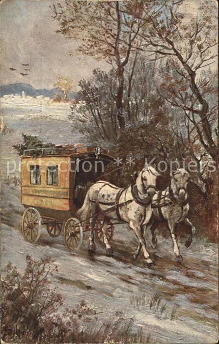 Pferdekutschen Kuenstlerkarte