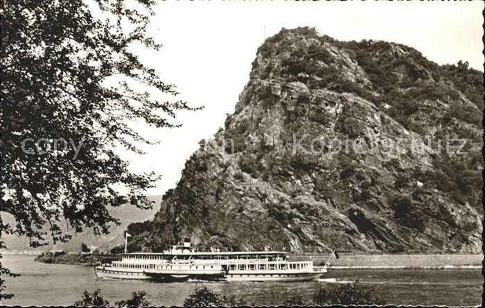 Dampfer Seitenrad Loreley St. Goarshausen