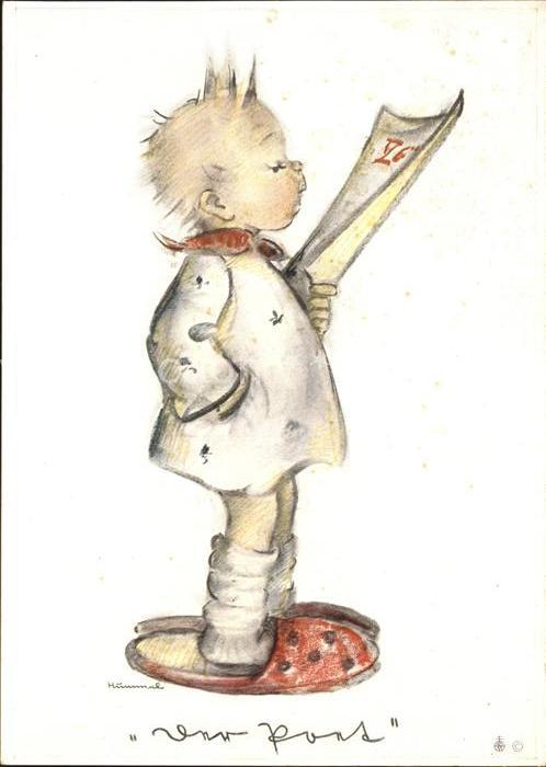 Hummel Nr. 5553 Pantoffel Zeitung
