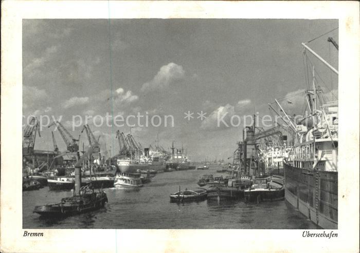 Schiffe Ships Navires Bremne ueberseehafen