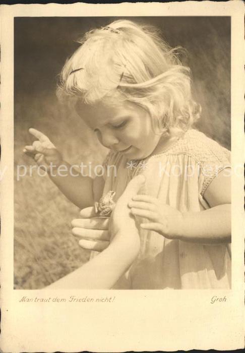 Kinder Child Enfants Frosch Foto-Groh-Nr. 2822