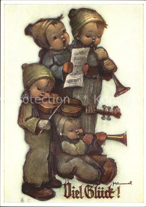 Hummel Nr. 5612 Viel Glück Kinder Musikanten Geige