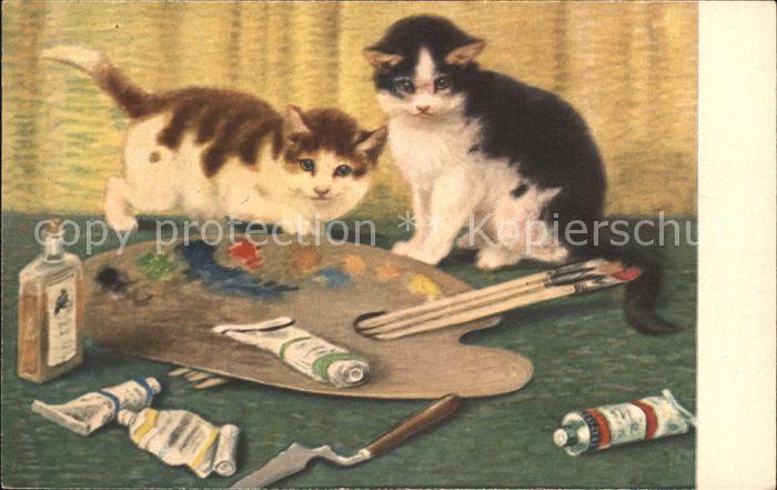 Katzen Farbpalette Atelier