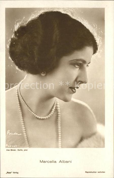 Verlag Ross Nr. 4226/1 Marcella Albani