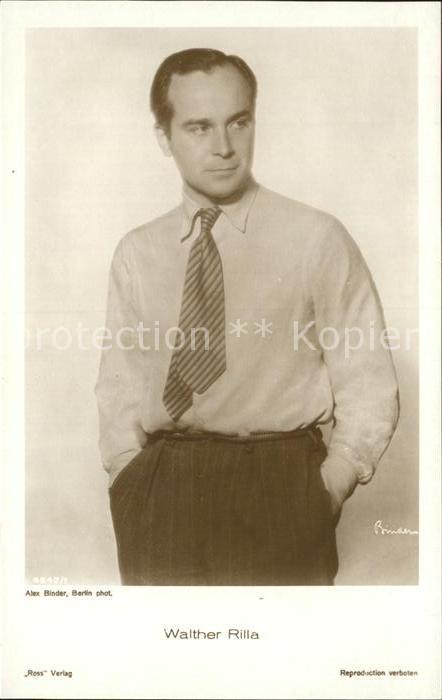 Verlag Ross Nr. 4842/1 Schauspieler Walther Rilla