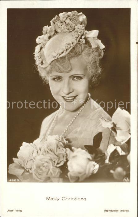 Verlag Ross Nr. 4882/1 Schauspielerin Mady Christians