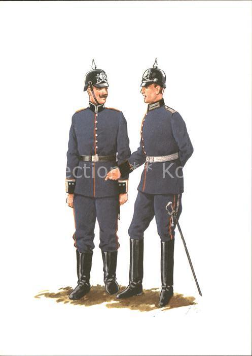 Regimente Pionier-Regiment Offizier und Sergeant Bayern um 1900