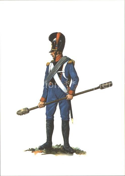 Militaria Deutschland Fuss-Artillerie Kanonier Bayern um 1815