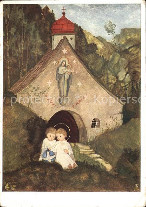 Kuenstlerkarte Cothen Legende Nr. 5479 Engel Kapelle A