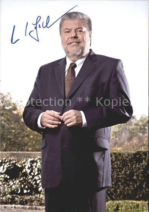 Politiker Kurt Beck Autogramm