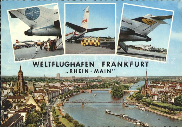 Flughafen Airport Aeroporto Rhein-Main Frankfurt Pan-Am TWA Lufthansa