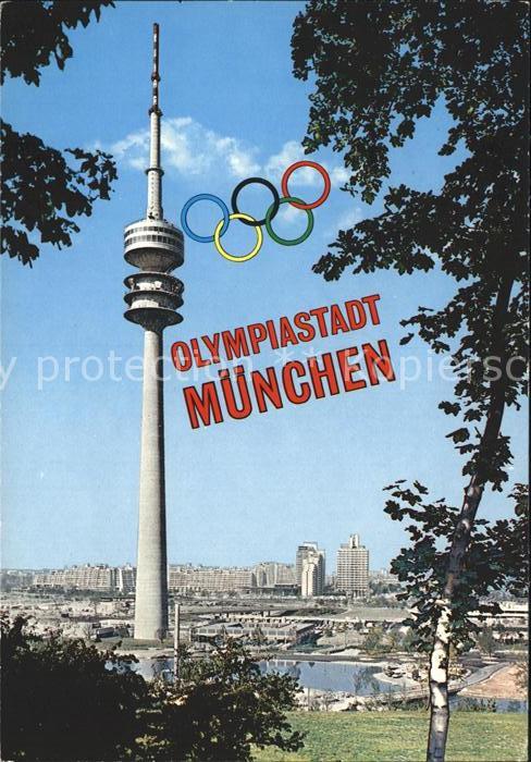 Fernsehturm Funkturm Olympia Muenchen Olympisches Dorf