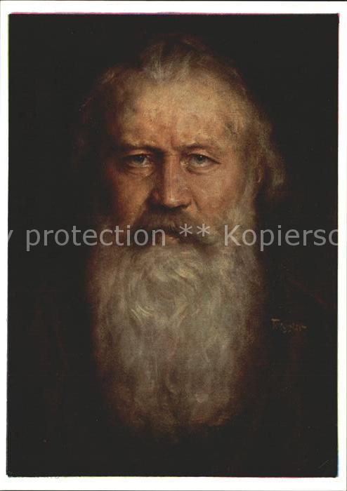 Kuenstlerkarte H. Torggler Johannes Brahms Nr. 7080