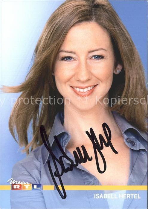 Schauspieler Isabell Hertel Autogramm