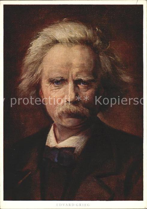 Verlag Ackermann Kuenstlerpostkarte Nr. 7081 A. Herrmann Edvard Grieg