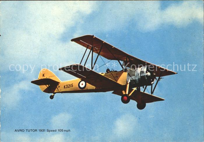Flugzeuge Zivil Avro Tutor 1931