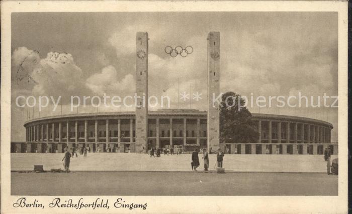 Stadion Berlin Reichssportfeld Eingang