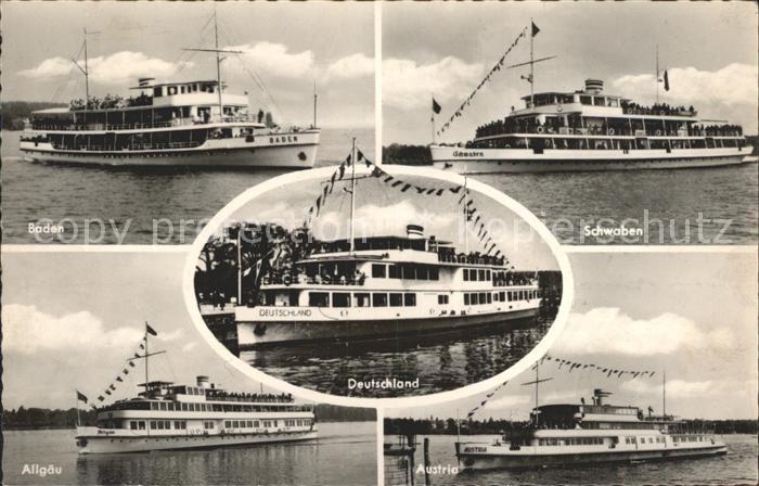 Motorschiffe Bodensee Deutschland Austria Schwaben Allgaeu Baden