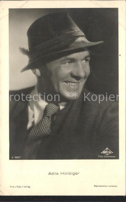 Verlag Film-Foto-Verlag Nr. 3822/1 Schauspieler Attila Hoerbiger