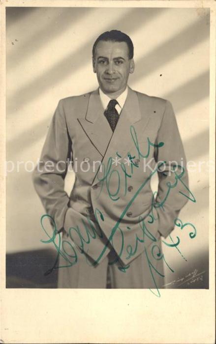 Schauspieler Hans Eitel Autogramm