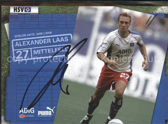 Fussball Alexander Laas Autogramm HSV